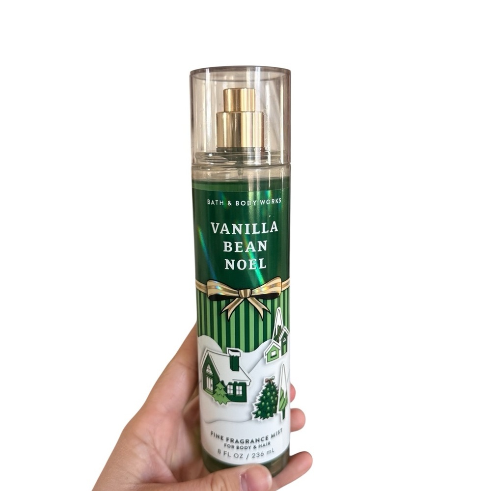 Bath & Body Works Vanilla Bean Noel Green Fragrance Mist
